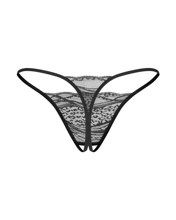 Набір трусиків з доступом Obsessive Bianca 2-pack crotchless thong 2XL/3XL фото 6