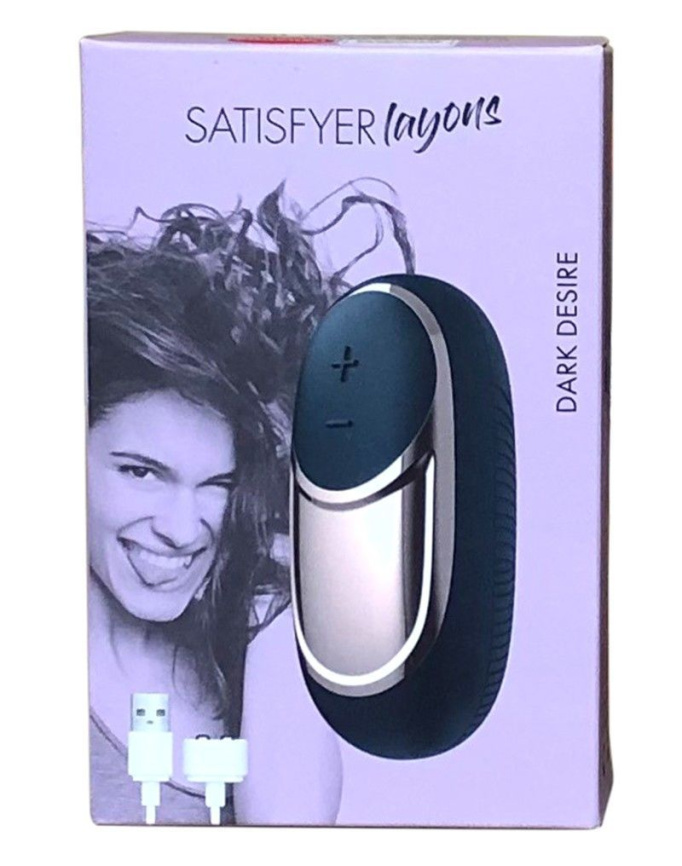 Потужний вібратор Satisfyer Lay-On - Dark Desire, водонепроникний, 10 режимів роботи фото 6