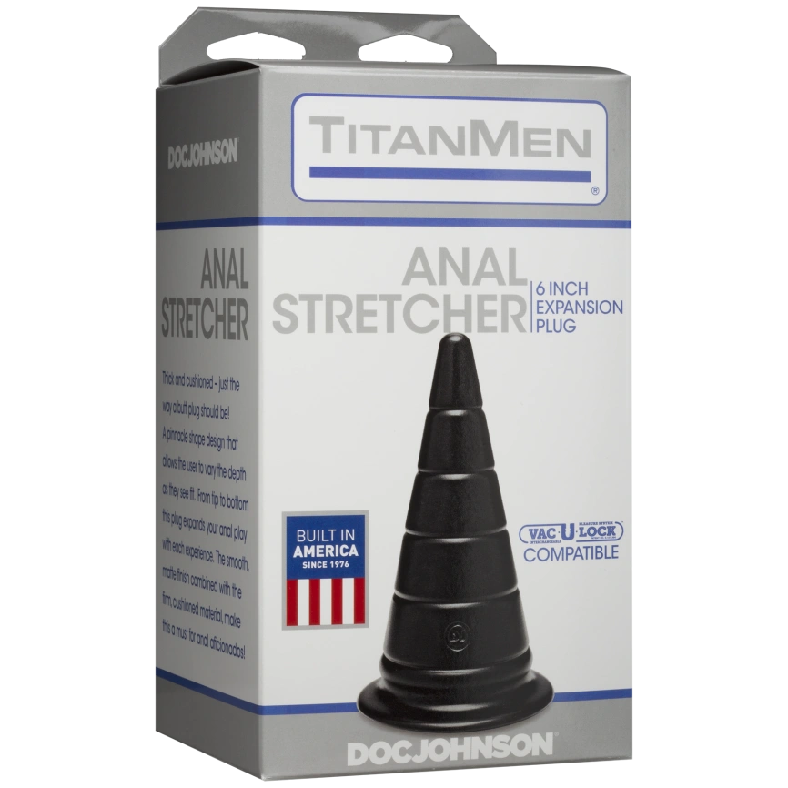 Анальный стимулятор Doc Johnson TitanMen - Anal Stretcher 6 Inch Plug, диаметр 6,6см фото 2