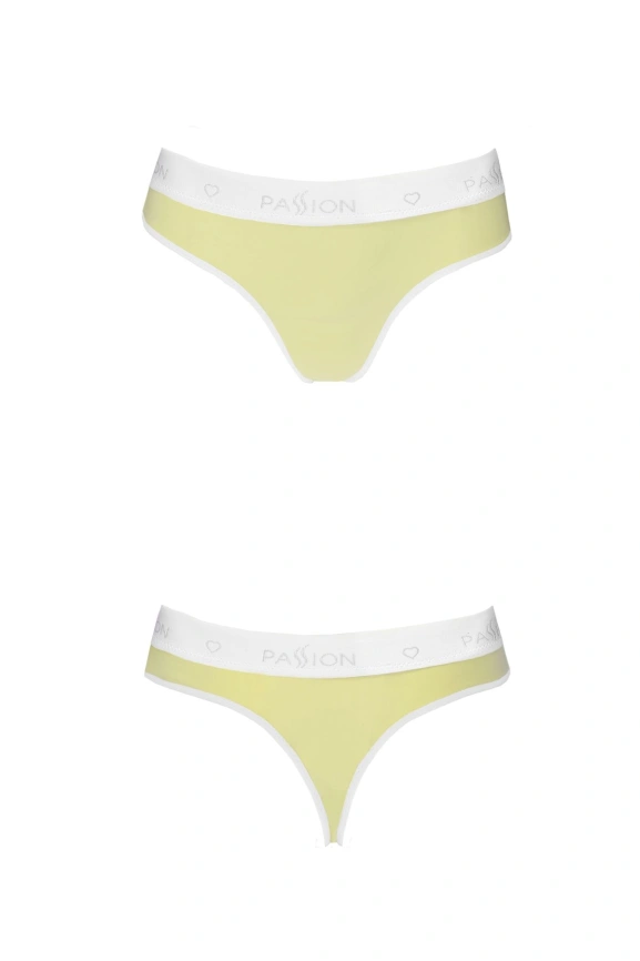 Спортивные трусики-стринги Passion PS007 PANTIES M, yellow фото 4
