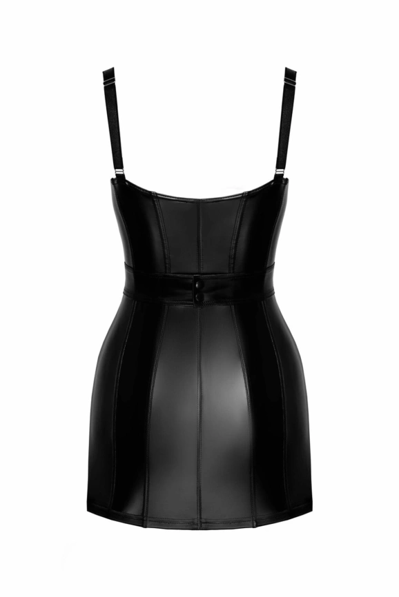 Платье Noir Handmade F320 Starlet, XL, под латекс, мини, молния по всей длине, кольцо на поясе фото 8