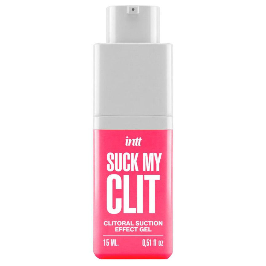 Смоктайзер для клітора Intt Suck My Clit Wild Strawberry (15 мл), полуниця, гель з ефектом посмоктування фото 2
