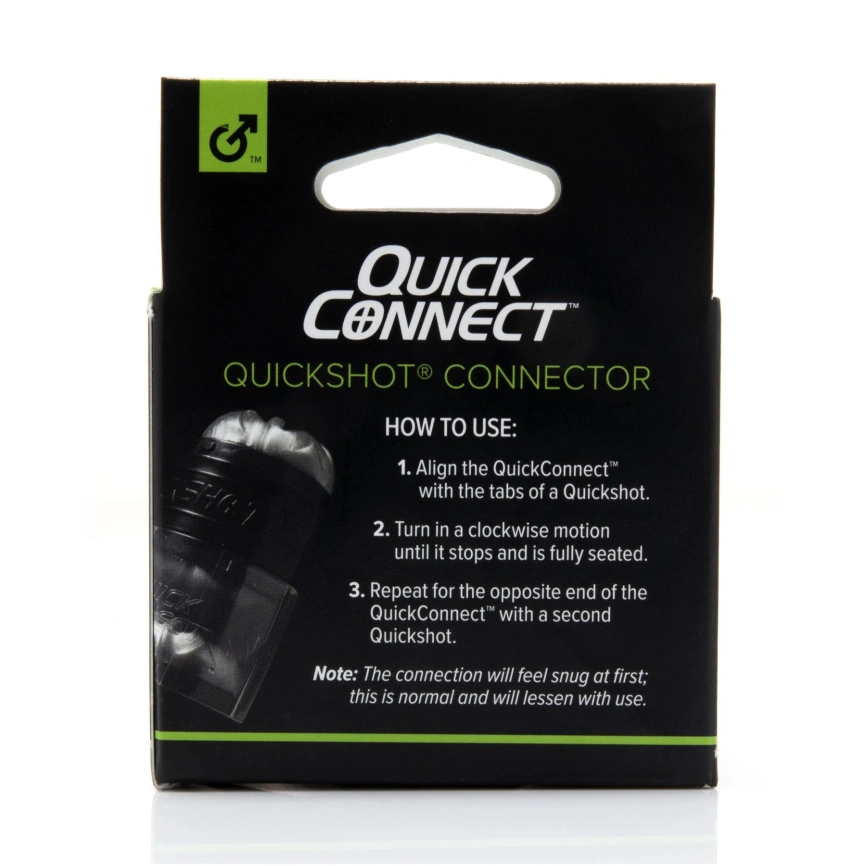 Адаптер Fleshlight Quickshot Quick Connect для соединения двух Квикшотов в одну игрушку фото 4