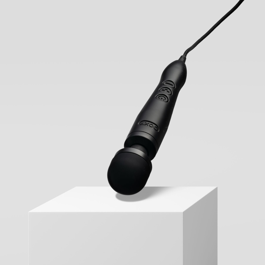 Вібромасажер DOXY3 USB-C Massager MATTE BLACK, кабель USB-C, регульована інтенсивність, компактний фото 7