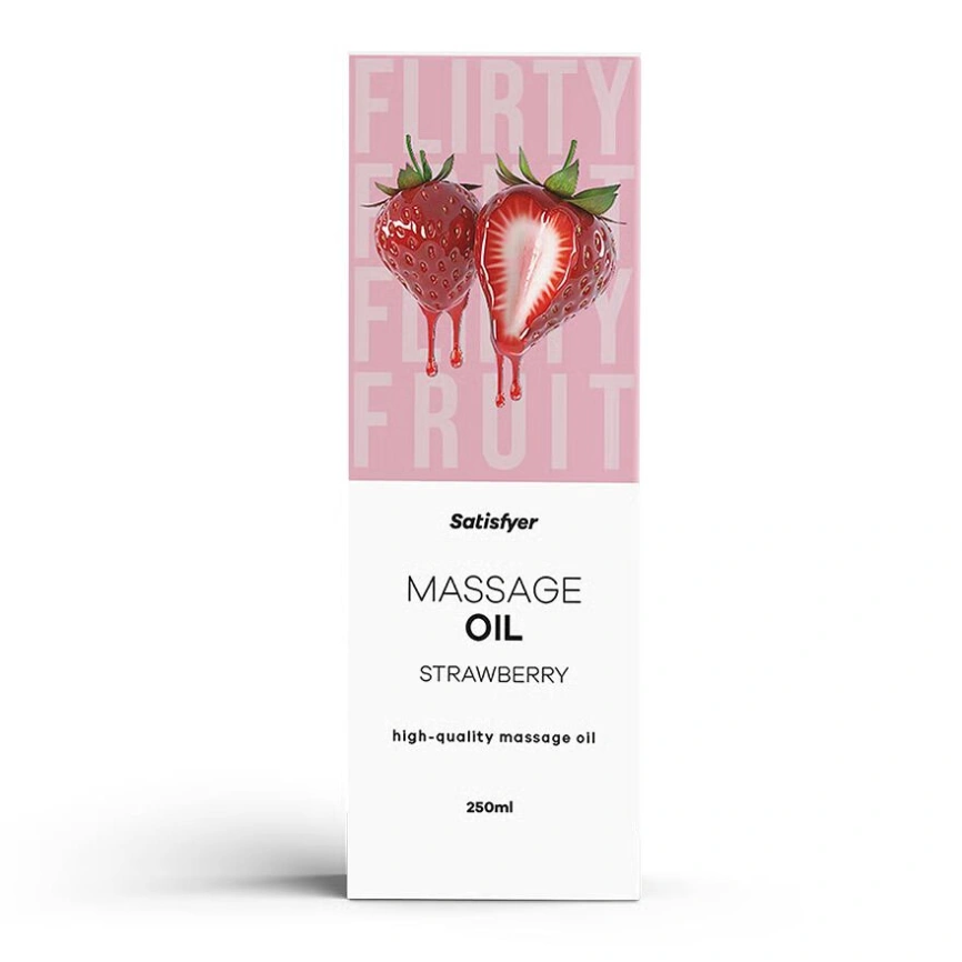Массажное масло Satisfyer Massage Oil Strawberry 250 мл фото 1