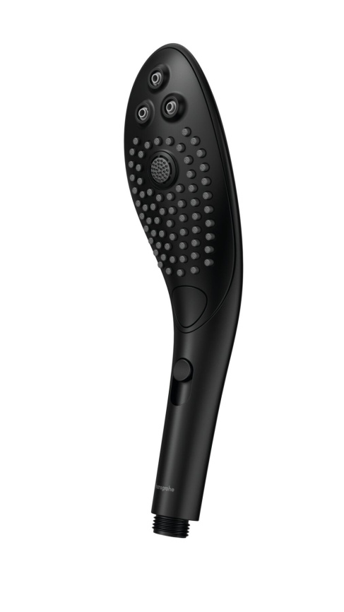 Насадка-стимулятор для душу 2в1 Womanizer Wave Black, масажер для інтимних зон фото 1