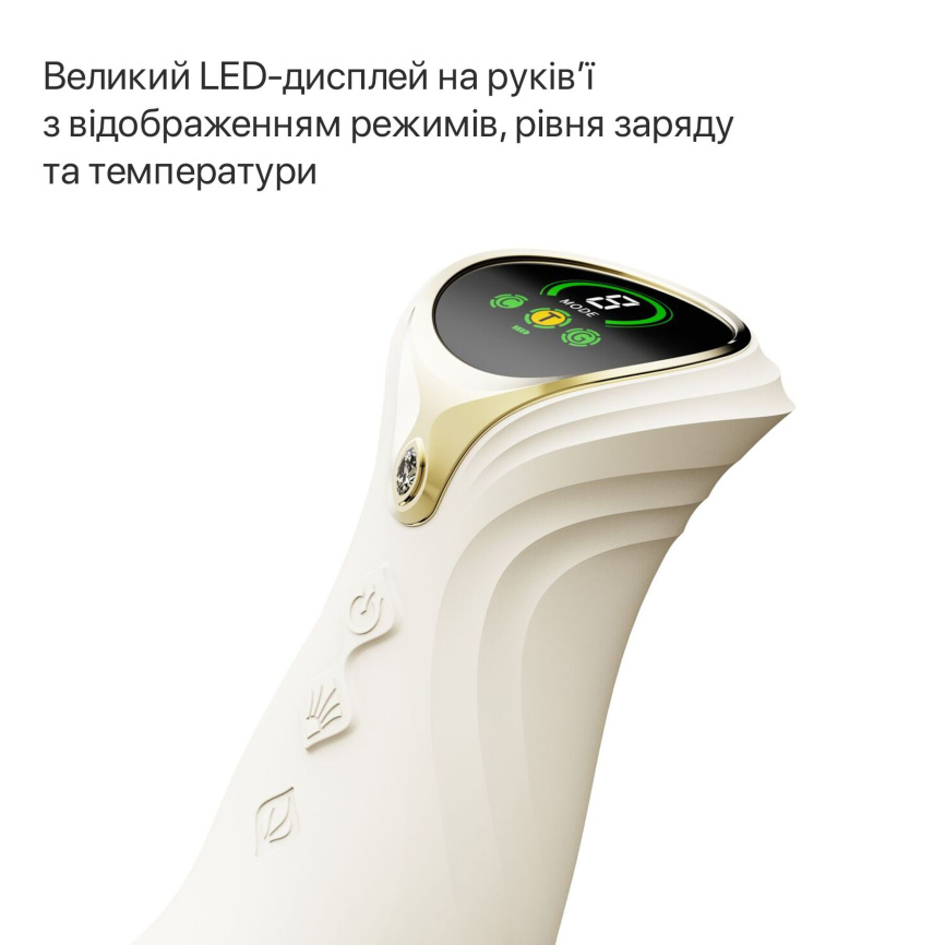Смарт пульсатор-кролик з вібрацією Zalo Mose 2 Ivory White, підігрів до 42 °C, кристал Swarovski фото 20
