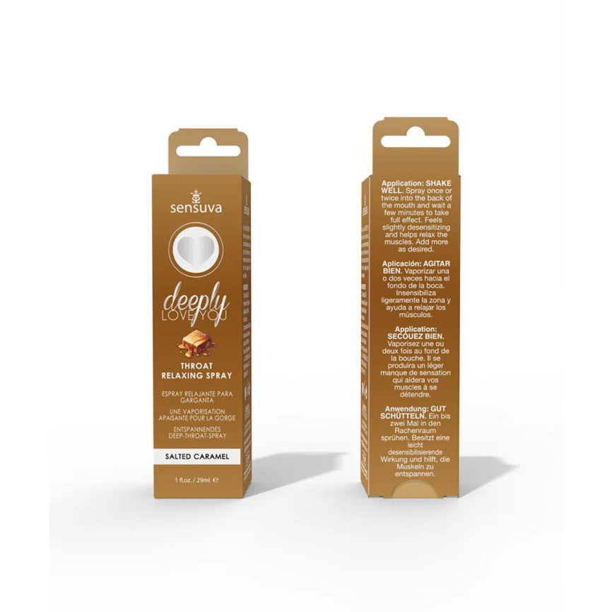 Спрей для мінету Sensuva Deeply Love You Salted Caramel (29 мл), для глибокого мінету фото 5
