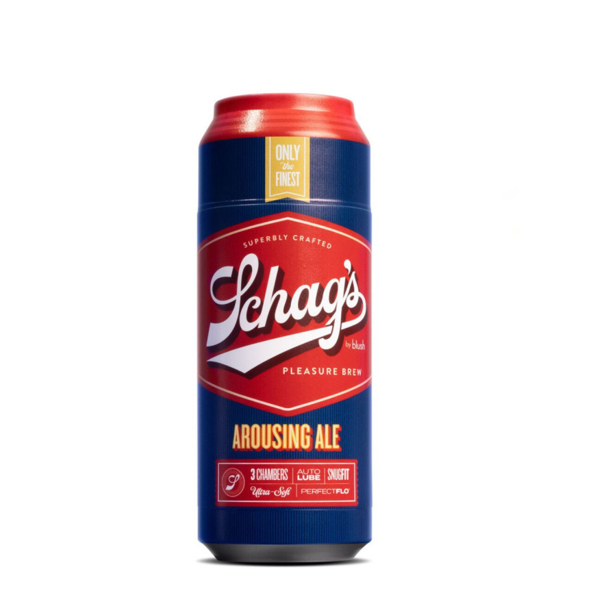 Мастурбатор – банка пива Blush Schag's Arousing Ale Masturbator – Frosted, самозмащуваний, вакуум фото 1
