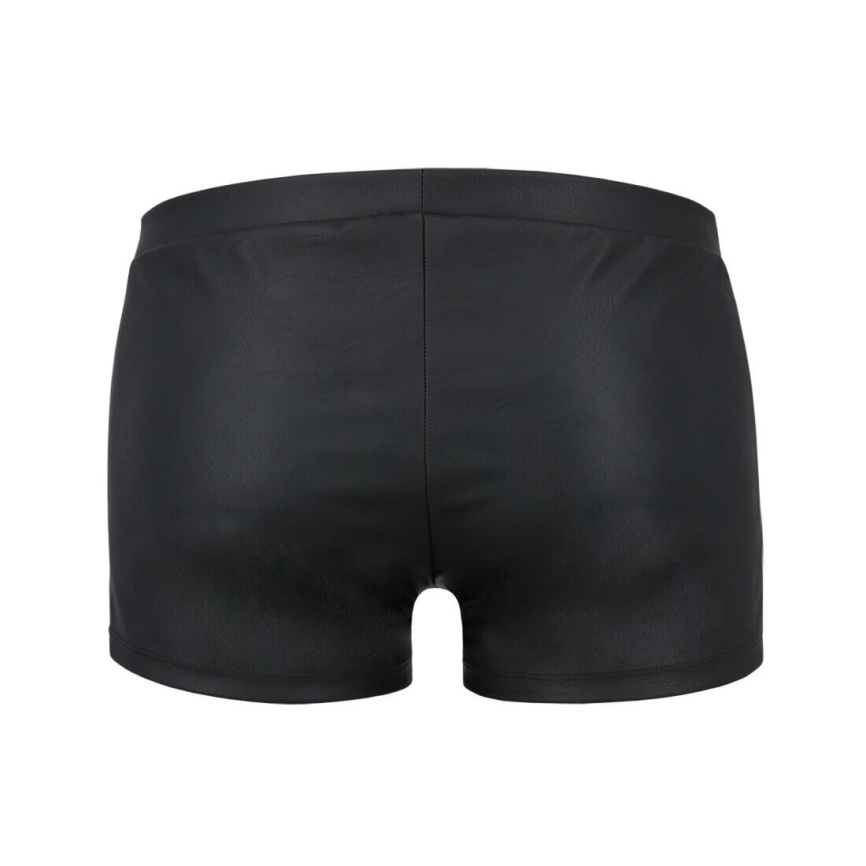 Чоловічі шкіряні боксери з клапаном Passion 050 SHORT PATRICK S/M Black фото 12