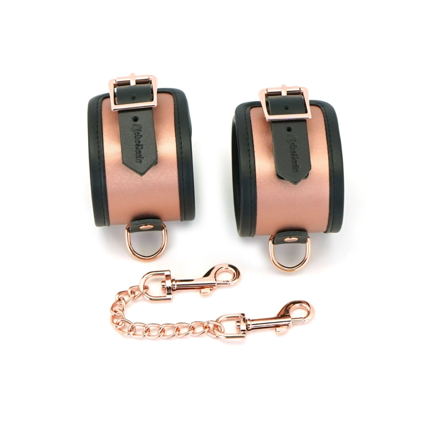 Поножи Liebe Seele Rose Gold Memory Ankle Cuffs, натуральная кожа, розовое золото фото 11